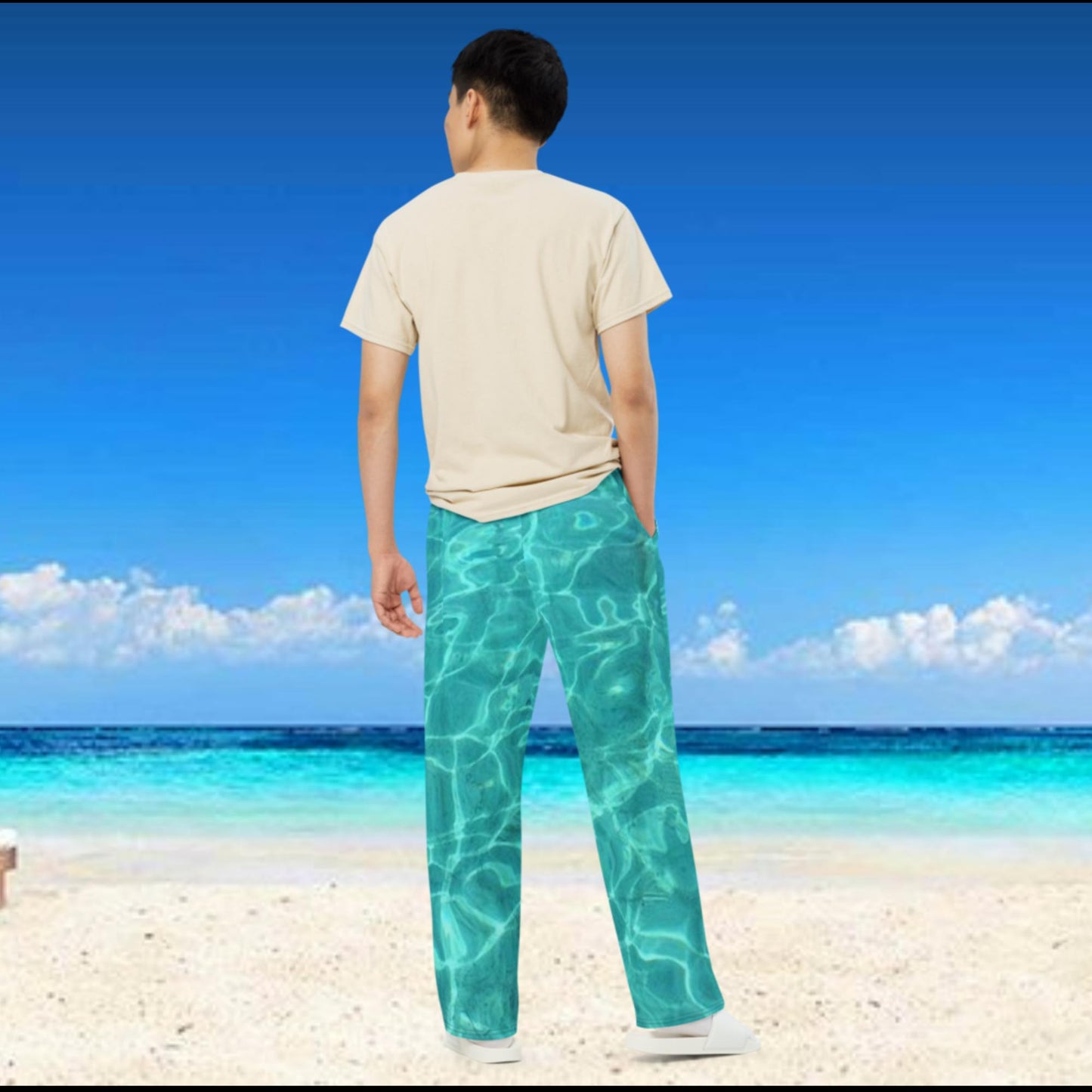 CARIBBEAN WATERS - NEW "CHILLERS" - Unisex, wide-leg - 2XS thru 6XL - See size chart