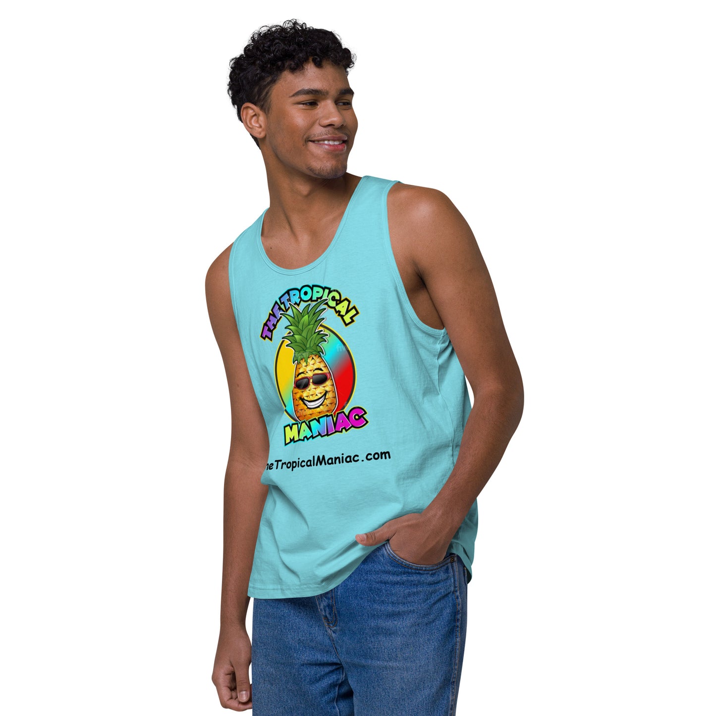 Men’s premium "Pineapple Logo" tank top