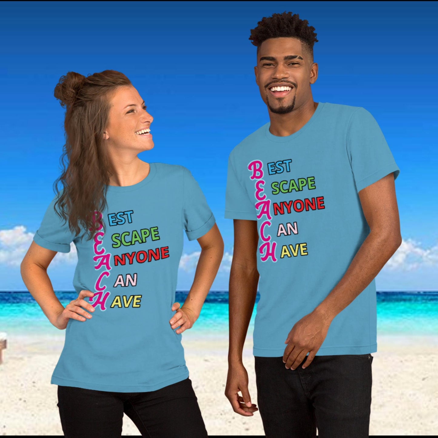 Beach "Best Escape Anyone Can Have" - Unisex t-shirt - 11 Colors - XS thru 4XL